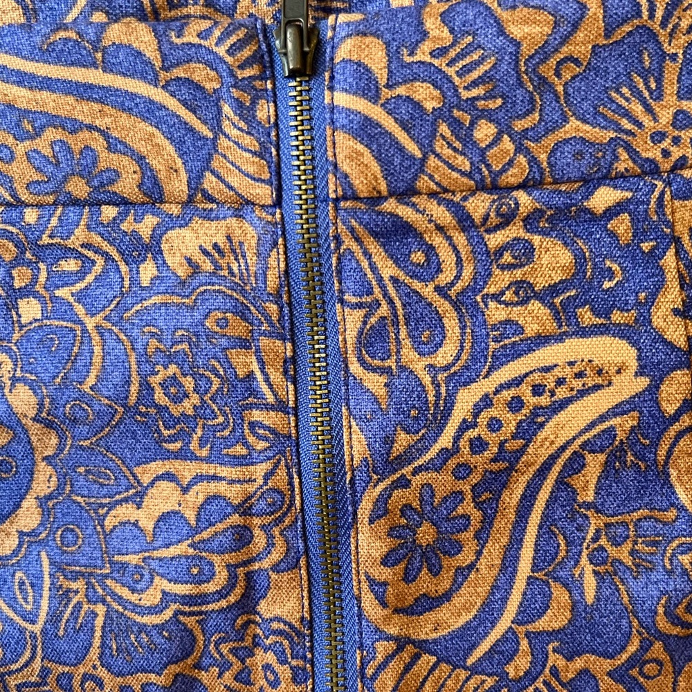 NWT  LOFT, cork and blue denim colors pencil skirt - Picture 5 of 6